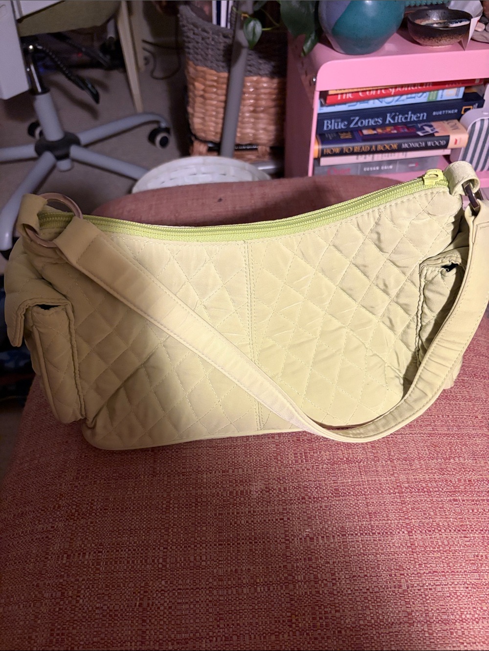 Vera Bradley Quilted Light green Shoulder Bag